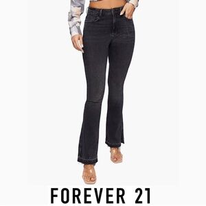 Forever 21 Women's Dark Gray Flare Jeans